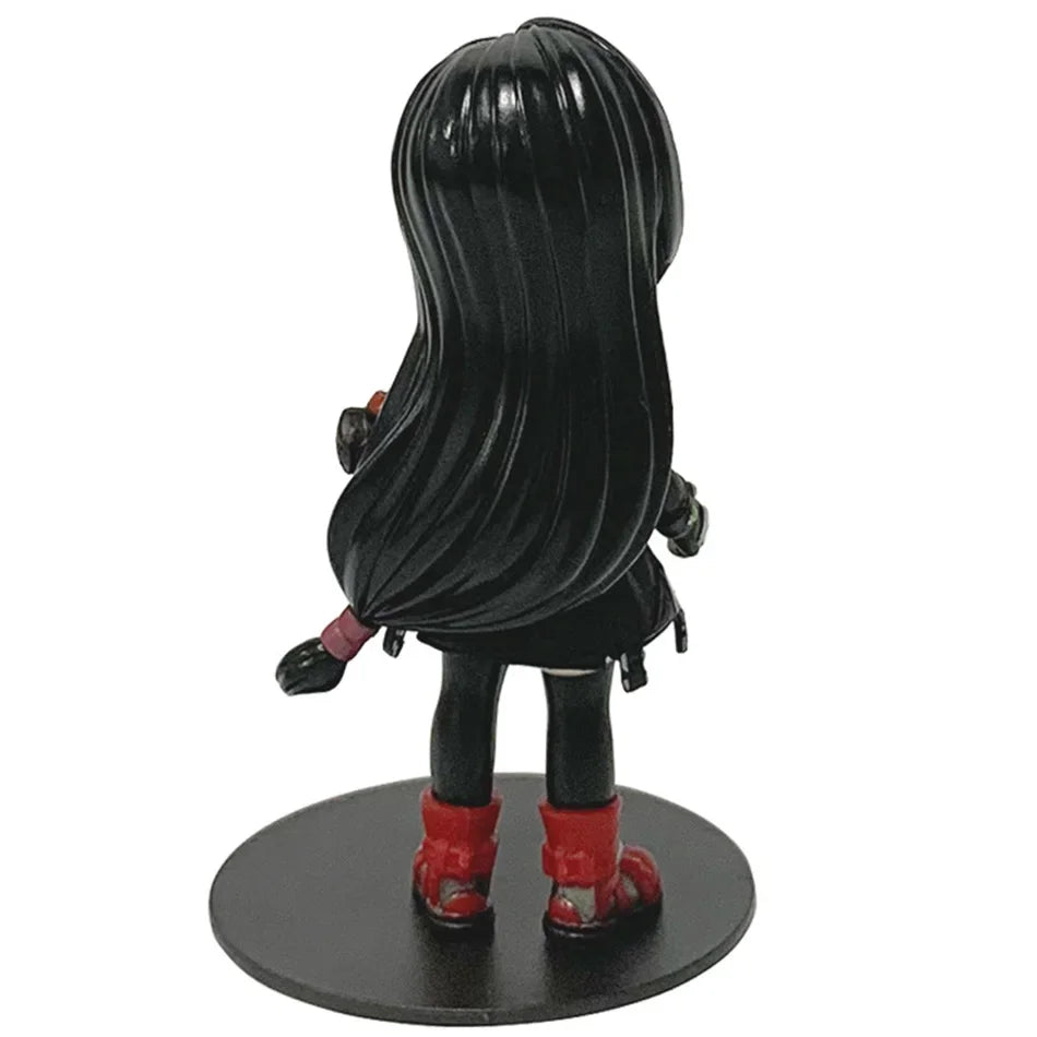 Final Fantasy VII Rebirth Tifa Lockhart Aerith Cloud Zack q-version PVC  Action Figures Model Anime Cartoon Model Toy Gift