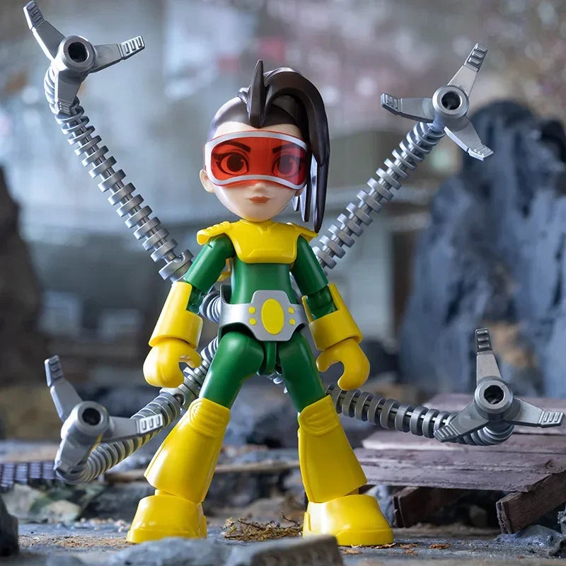 Marvel Spiderman Spidey and His Amazing Friends Miles Gwen Octopus Doctor Hulk Building Blocks Action Figure Model Toy Gift