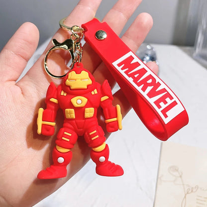 Classic Marvel Spider Man Annihilation Iron Man 3D Doll Car Keychain Pendant Ornament Night Market Wholesale