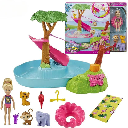 Original Travel Barbie Doll with Clothes Accessories Brinquedos Barbie Doll Toys for Children Juguete Baby Toys for Girls Boneca