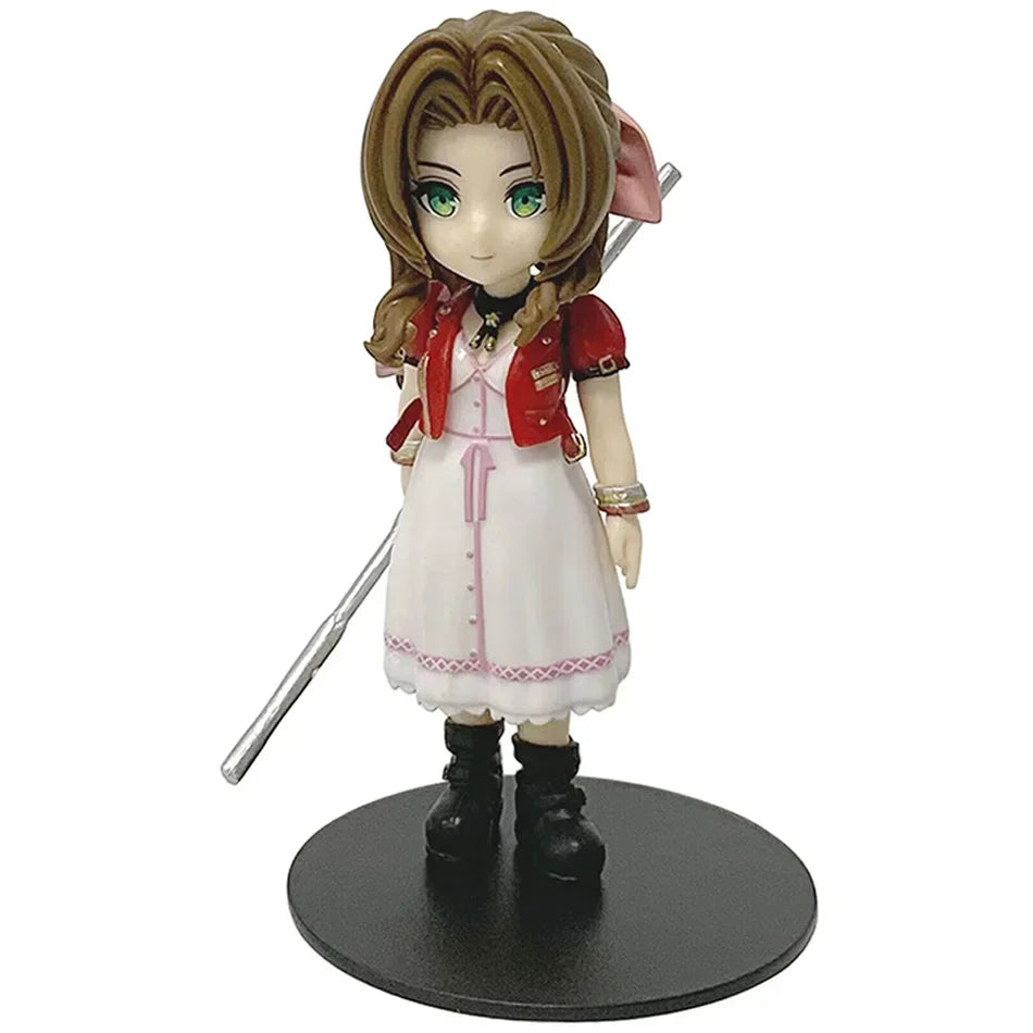 Final Fantasy VII Rebirth Tifa Lockhart Aerith Cloud Zack q-version PVC  Action Figures Model Anime Cartoon Model Toy Gift