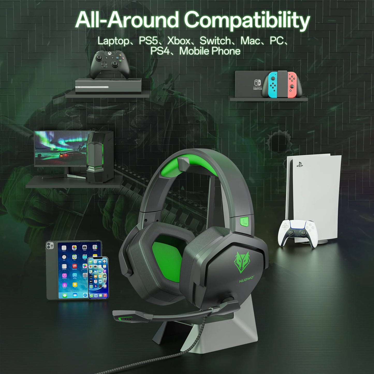 NUBWO N16 Gaming Headset - Immersive Sound & Comfort