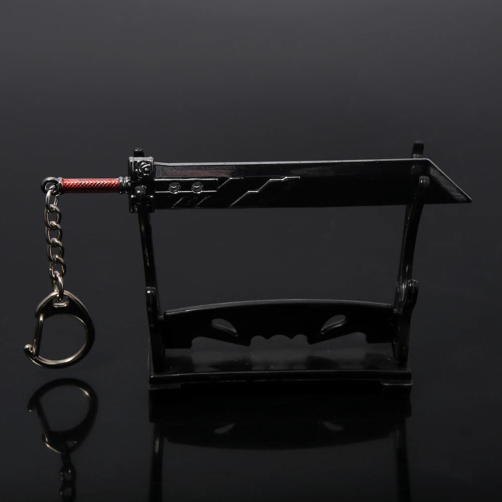 Game Final Fantasy 7 Keychain Cloud Strife Buster Metal Weapon Pendant Key Chain For Cosplay Props Unisex Pendant Jewelry Gift