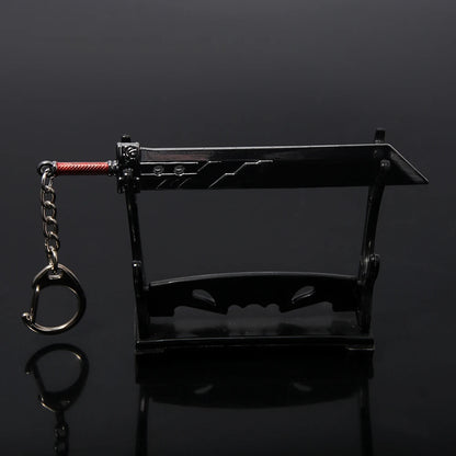 Game Final Fantasy 7 Keychain Cloud Strife Buster Metal Weapon Pendant Key Chain For Cosplay Props Unisex Pendant Jewelry Gift