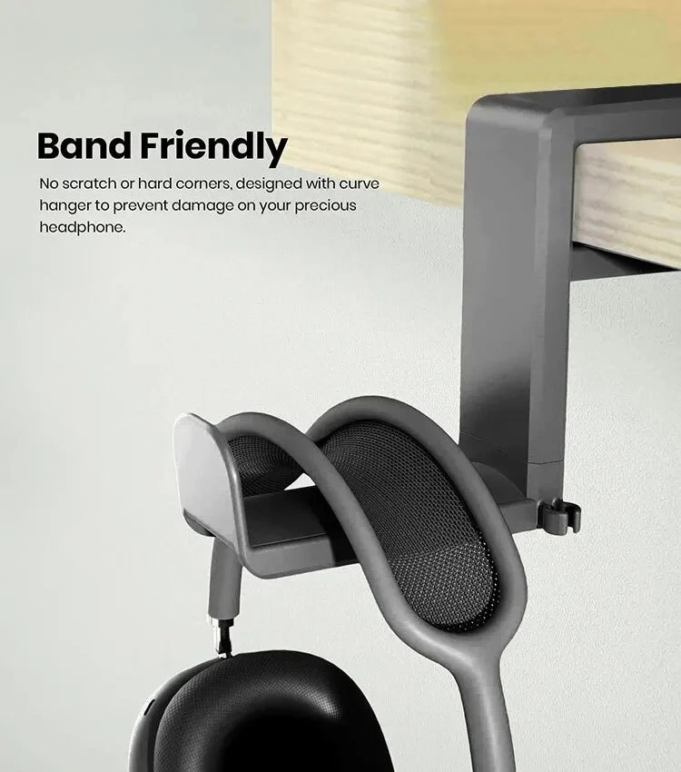 Earphone holder no punching cup holder desktop storage hook holder 360 degree rotating clothes backpack game controller holder