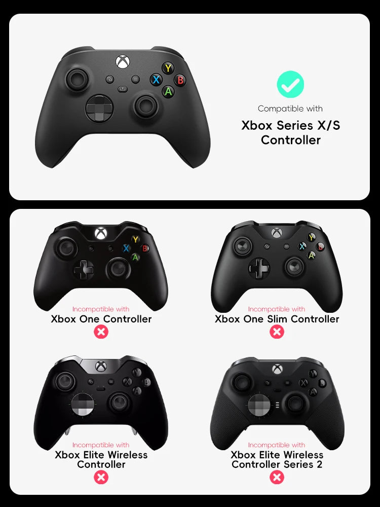 DATA FROG Silicone Soft Shell Protector Sticker Skin For Xbox Series X/S Game Controller Case XS XSX Thumb Stick Grip Cap Cover