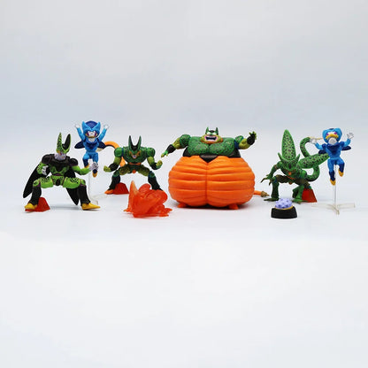 7pcs/set Dragon Ball Z Cell Figure Perfect Cell First Form Pvc Action Figures Collection Model Toys For Children Adult Gifts