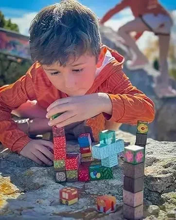 Magnetic Building Blocks Mine World Magnet Cube Set for Boy Girl Kid Age 3+ DIY Model Children STEM Educational Sensory Toy