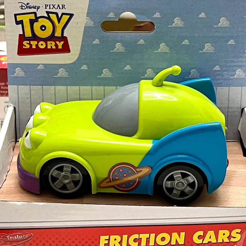 5 Styles Disney Toy Story Buzz Lightyear Woody Jessie Rex Alien Cartoon Model Inertial Pull-back Free Wheel Car Toys Kids Gift