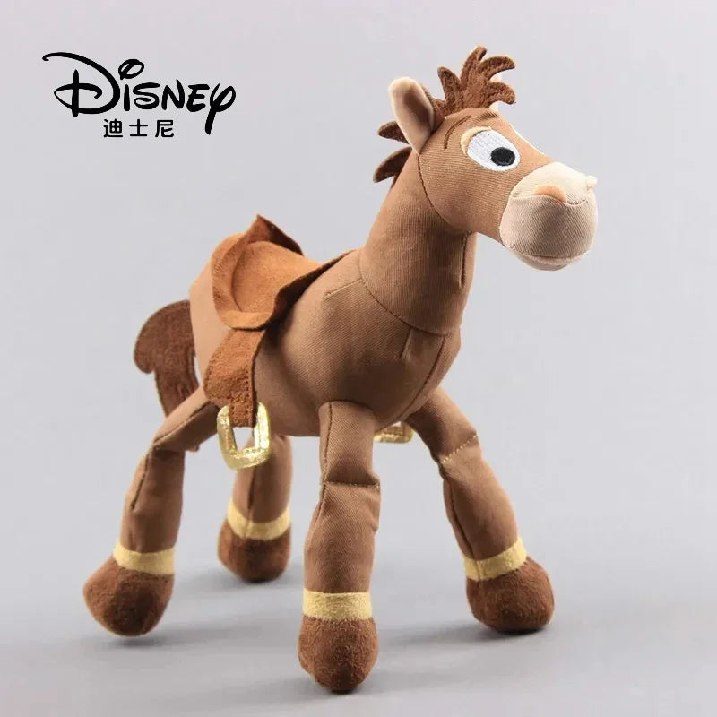 Disney 28cm Toy Story: Sheriff Woody Buss Red Heart Horse Cartoon Plush Doll Birthday Gift Girl Sofa Plush Pillow Birthday Gift