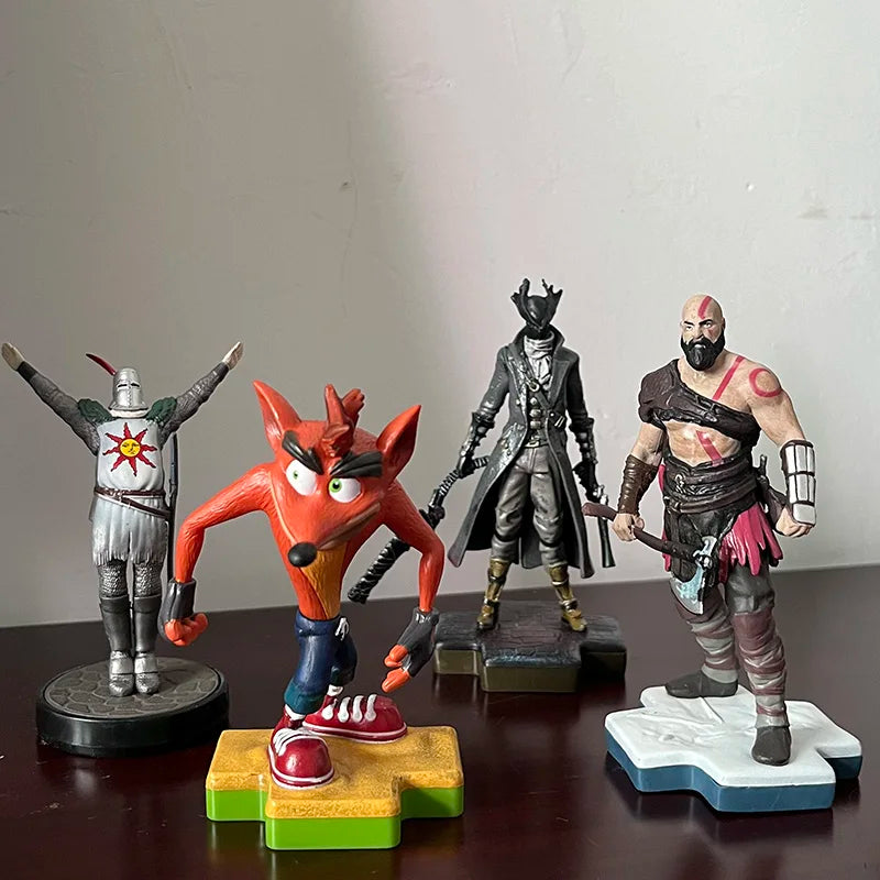 TOTAKU Crash Bandicoot Figure God of War Kratos The Old Hunters Blood Hunter Dark Souls Sun Warrior Model Toy Doll Birthday Gift