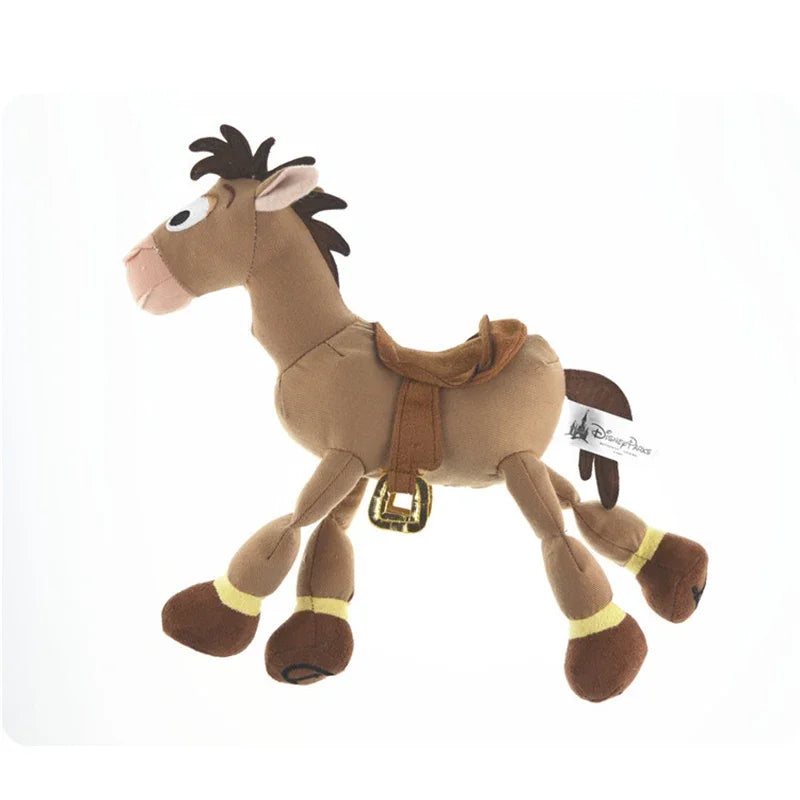 Disney 28cm Toy Story: Sheriff Woody Buss Red Heart Horse Cartoon Plush Doll Birthday Gift Girl Sofa Plush Pillow Birthday Gift