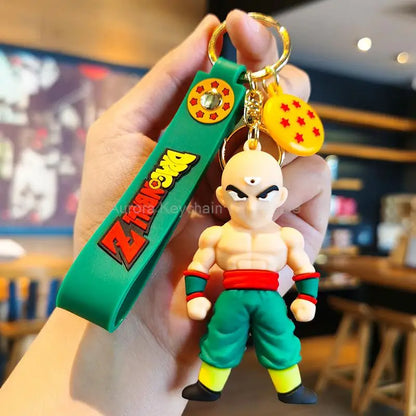 Anime Dragon Ball Keychain Z Super Saiyan Son Goku Bulma Broly Piccolo Majin Buu Series Car Pendant Keyring Kids Toys Gifts