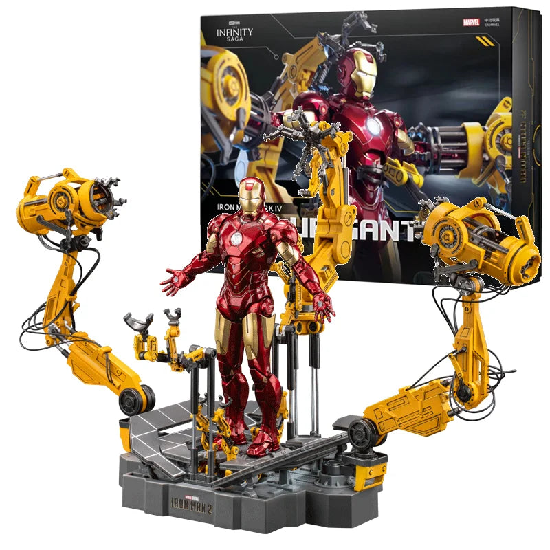 Iron Man MK4 with Suit-Up Gantry 1/10 Model Toy