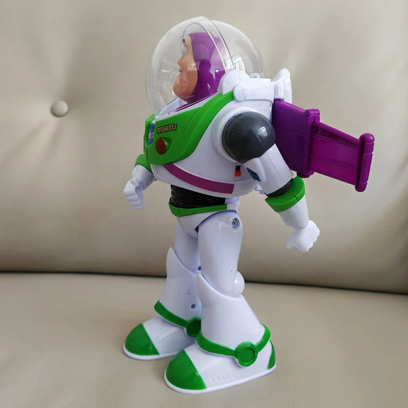 Disney Toy Story Buzz Lightyear Model Toys Pixar Electric Walking Robot Doll Action Figure Toy Birthday Gift Toys Model For Kids