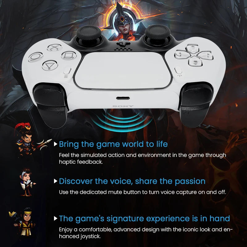 Sony ps5 controlador sem fio original playstation 5 acessórios de console de jogo controle remoto dualsense controlador sem fio