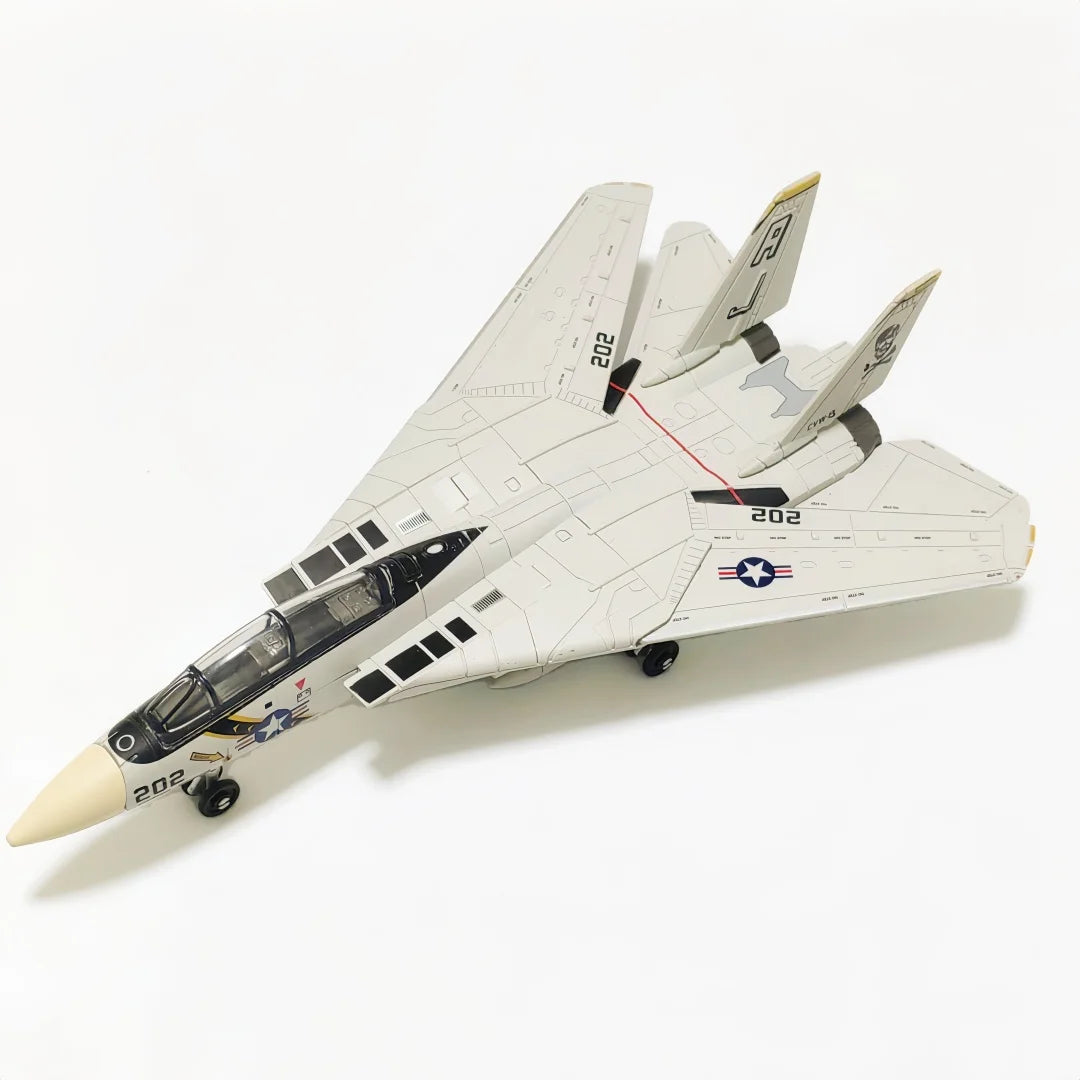 F-14 Fighter，1:72, assembled plastic airplane model (including display rack), home display and collection, creative gifts