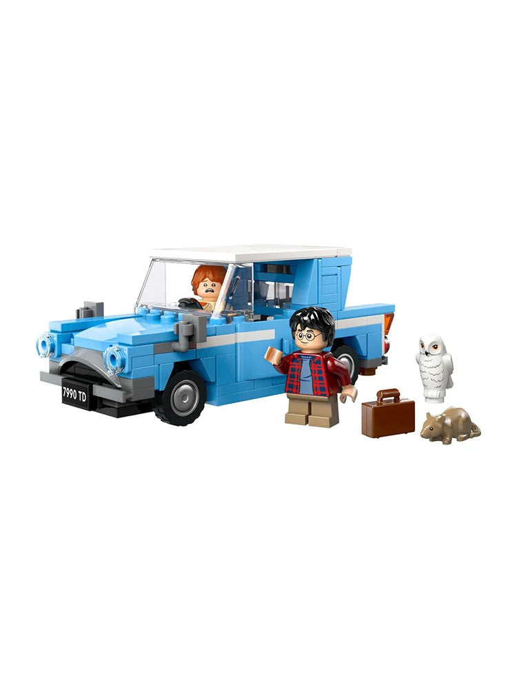 LEGO 76424 Harry Potter Flying Ford Anglia, Buildable Car Toy with 2 Minifigures for Role Play