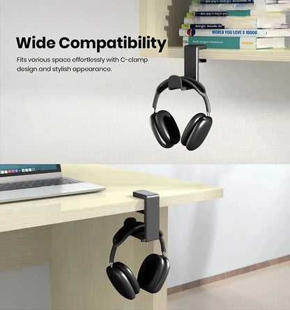 Earphone holder no punching cup holder desktop storage hook holder 360 degree rotating clothes backpack game controller holder
