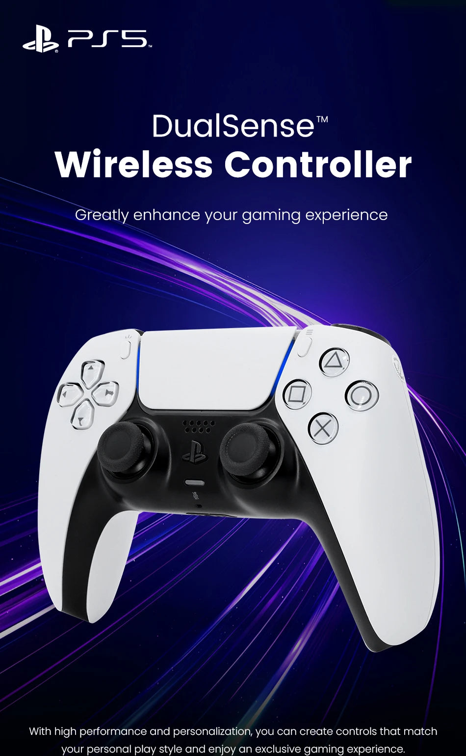 Sony ps5 controlador sem fio original playstation 5 acessórios de console de jogo controle remoto dualsense controlador sem fio