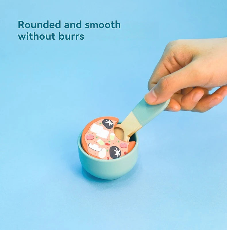 Wooden children's simulation kitchen toys, early education educational toys, Cookware Pot Pan Cook Pretend Play, food, role-play