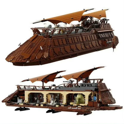 2025 creative new  sailing barge brick assembly toy building blocks classic sailing model children adult Christmas gift