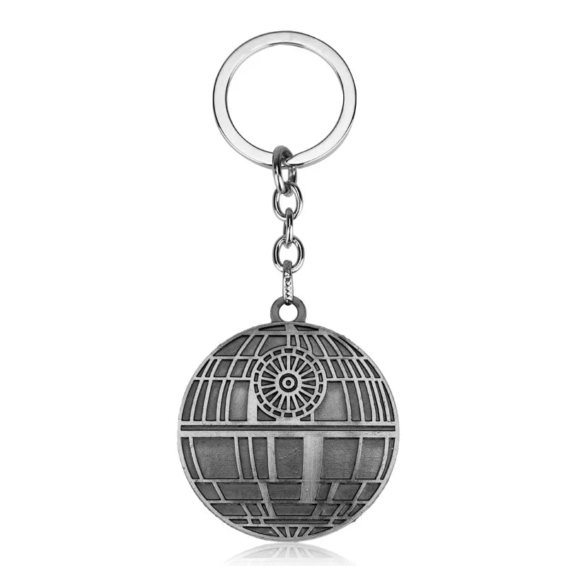 Disney Star Wars Spaceship R2-D2 Keychain The Mandalorian Movie Character Cartoon Animation Pendant Metal Accessories