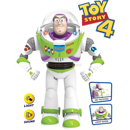 Disney Toy Story Buzz Lightyear Model Toys Pixar Electric Walking Robot Doll Action Figure Toy Birthday Gift Toys Model For Kids