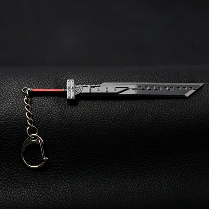 Game Final Fantasy 7 Keychain Cloud Strife Buster Metal Weapon Pendant Key Chain For Cosplay Props Unisex Pendant Jewelry Gift