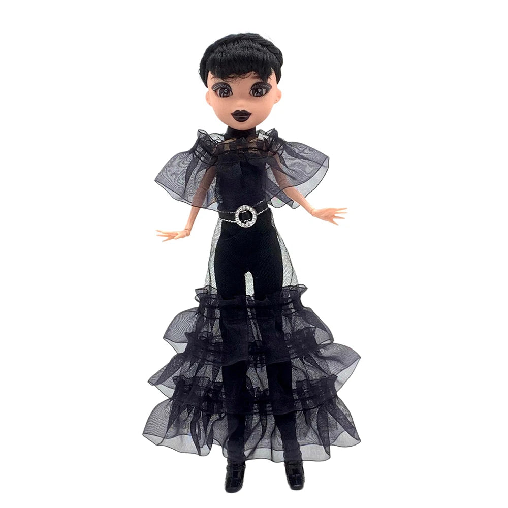 Wednesday Addams Doll Cute Action Figure Children Toys Addams Family 1/6 30cm Anime BJD Doll Room Decor DIY Model Birthday Gift