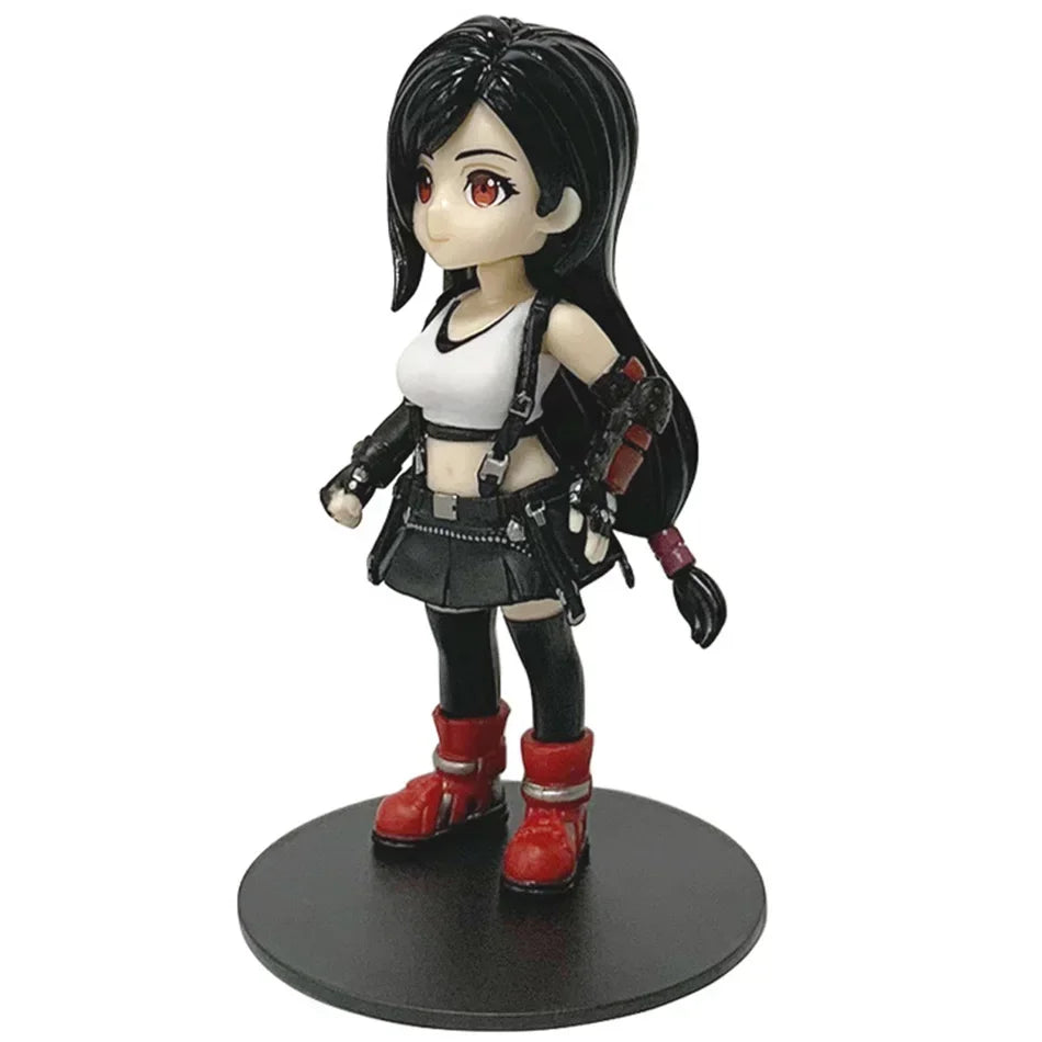 Final Fantasy VII Rebirth Tifa Lockhart Aerith Cloud Zack q-version PVC  Action Figures Model Anime Cartoon Model Toy Gift