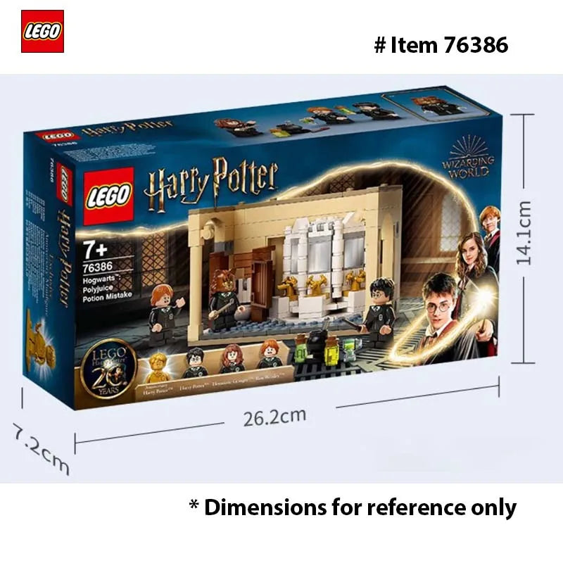 LEGO 76386 Harry Potter Hogwarts: Polyjuice Potion Mistake  Gift Idea for Grandchildren with Golden Harry Potter Minifigure