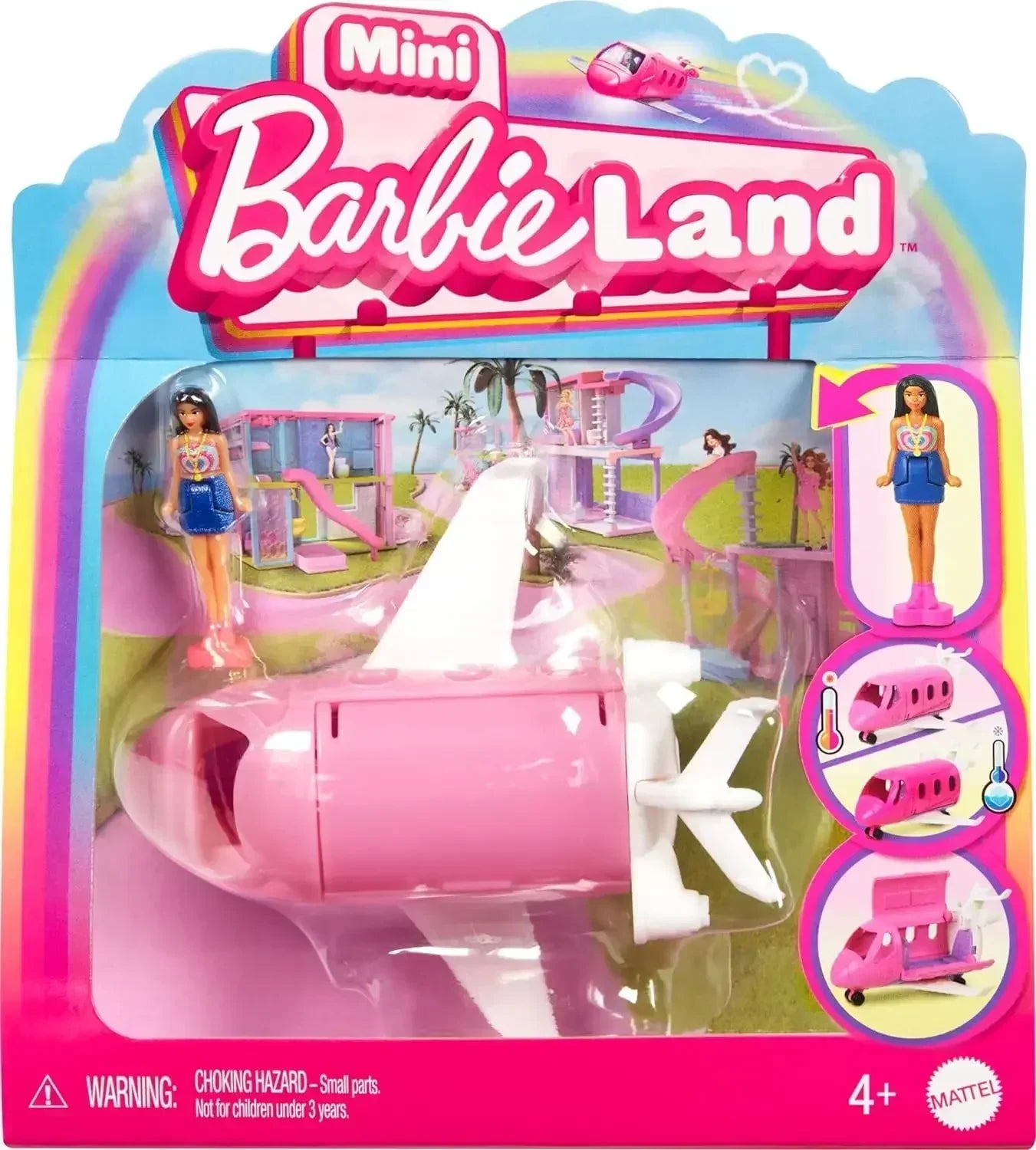 Original Barbie Traffic Vehicle Mini Barbieland Color Change Dream Camper Car Boat Plane Doll House Accessories Toys for Girls