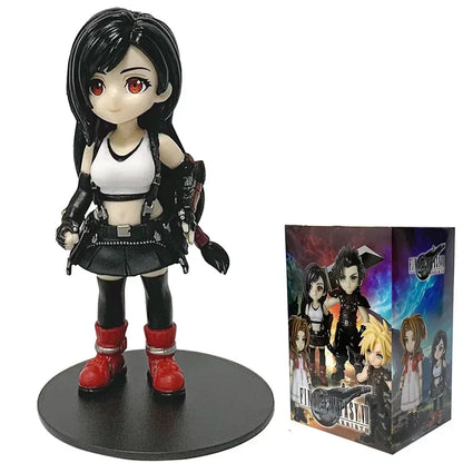 Final Fantasy VII Rebirth Tifa Lockhart Aerith Cloud Zack q-version PVC  Action Figures Model Anime Cartoon Model Toy Gift