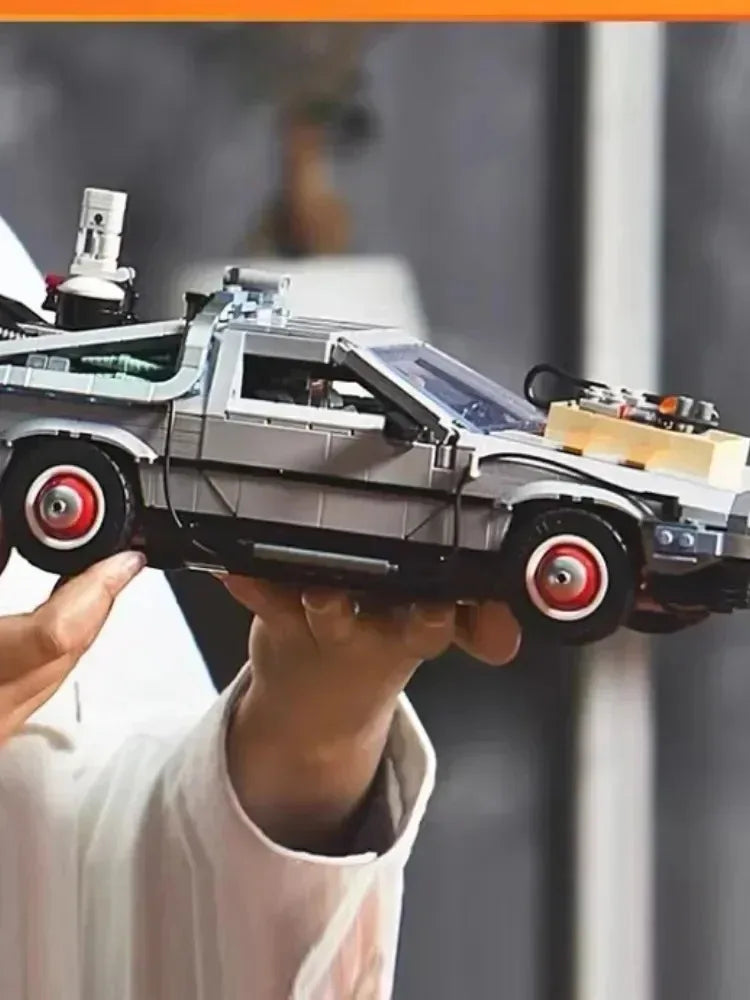 2025 New 1872Pcs Back to the Future Time Machine Building Blocks Technical Car Bricks Construct Birthday Toys Gifts For Kid Boys