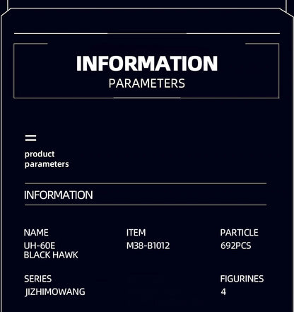 692PCS Military UH-60L Medical Rescue Aircraft Building Blocks Black Hawk Helicopter Model Bricks With Mini Dolls Kids Toy Gifts