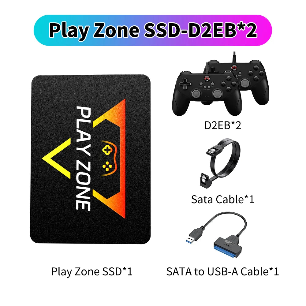 Playzone 1T Gaming SSD With 16191 Retro/AAA Games Game Console For PS5/PS4/PS1/Switch/XBOX/WII/SNES/N64 Game SSD For Windows PC