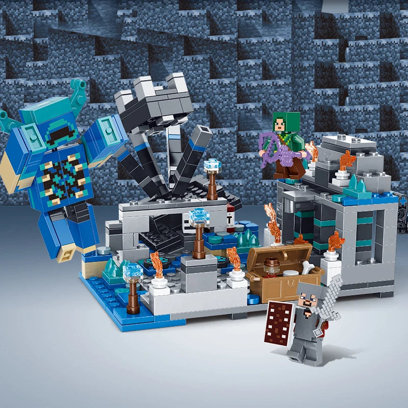 1089pcs My World Building Blocks Set Mechanism Mountain Cave Kids Interactive STEM Educational Toy Creative Gifts for Boys Girls