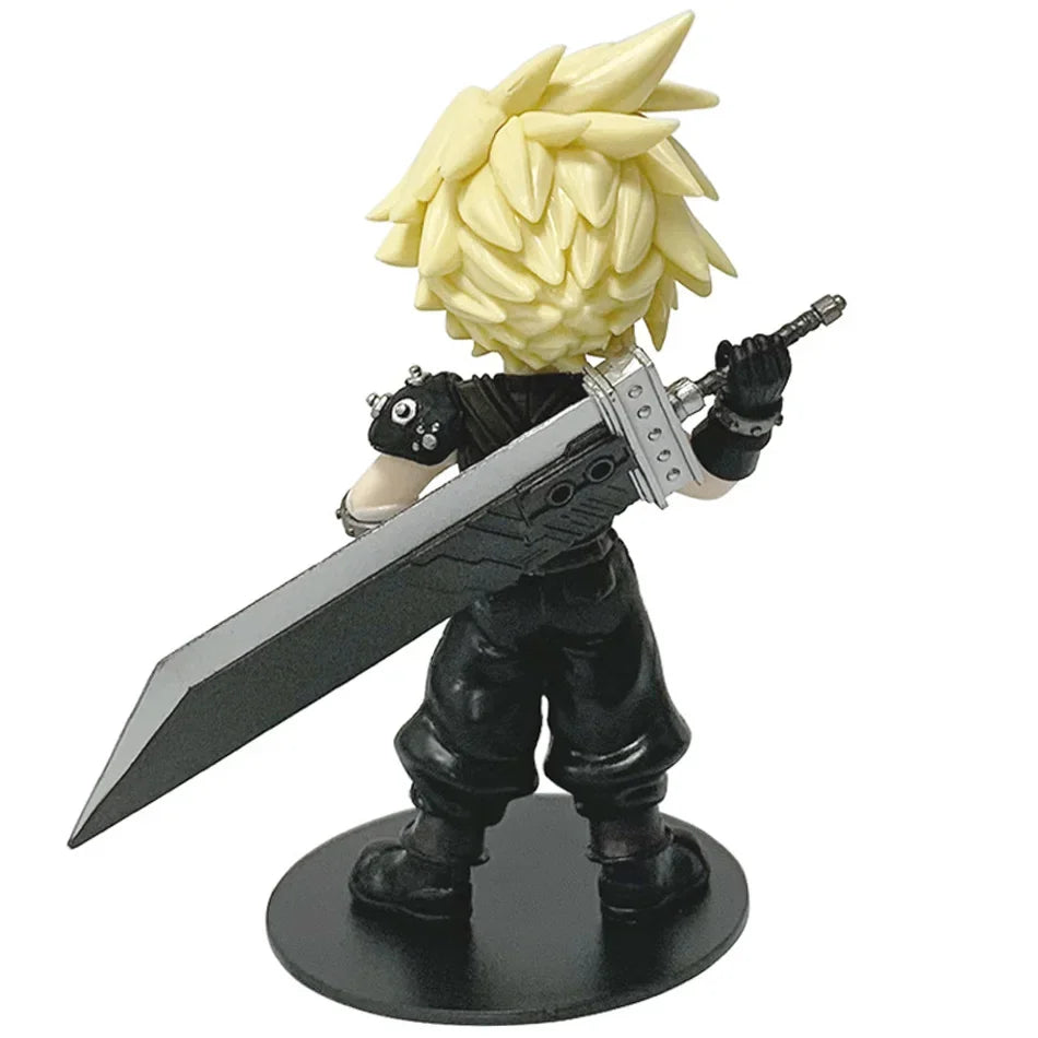 Final Fantasy VII Rebirth Tifa Lockhart Aerith Cloud Zack q-version PVC  Action Figures Model Anime Cartoon Model Toy Gift