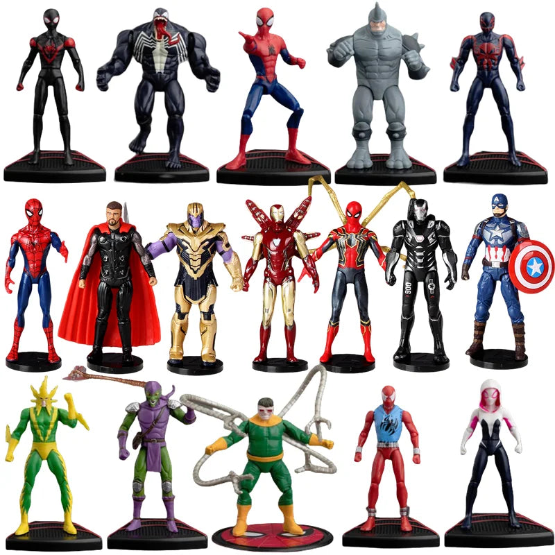 ZD Toys Avengers Legends Iron Man Spider Man Thor Captain America Thanos Hulk War Machine Action Figures Gif