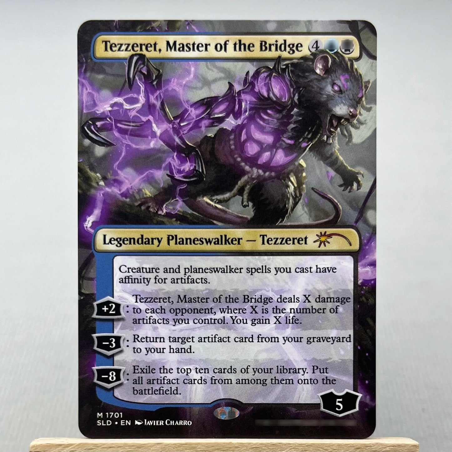 C21 TSR SLD HOLO10-02 TCG magical Cards for Home Play the Proxy Veyran Voice of Duality the Damnation Gemstone Caverns gather