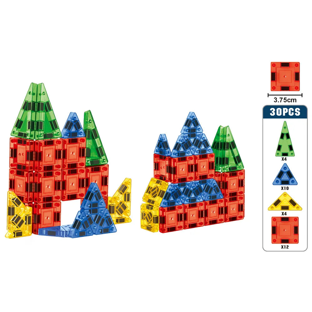 Magnetic Travel Building Set - 26/30 Pieces for Kids