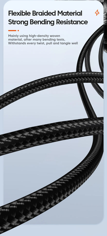 Toocki 100W Type C to Type C Cable PD Fast Charging Charger USB C to USB C Display Cable For Macbook iPad Data Cord Wire