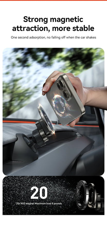 YZ Tesla Model 3 Y Highland Juniper 2025 Stronger Magnetic adjustable Metal Car Phone support silicone base holder