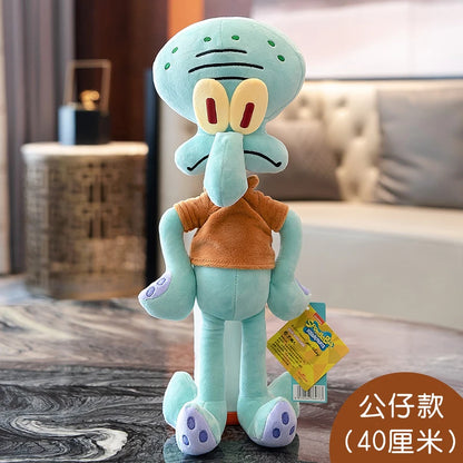 Anime Spongebob Squarepants Patrick Star Squidward Eugene H. Krabs Gary Kawaii Stuffed Plush Toys keychain Birthday Gift For Kid