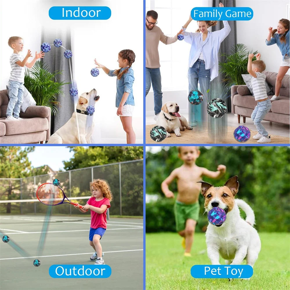 Space Moon Bouncy Balls for Kids Multicolor Spaceballs Super High Bouncing Easy to Grip and Catch Jumping Toy for Stress Relief