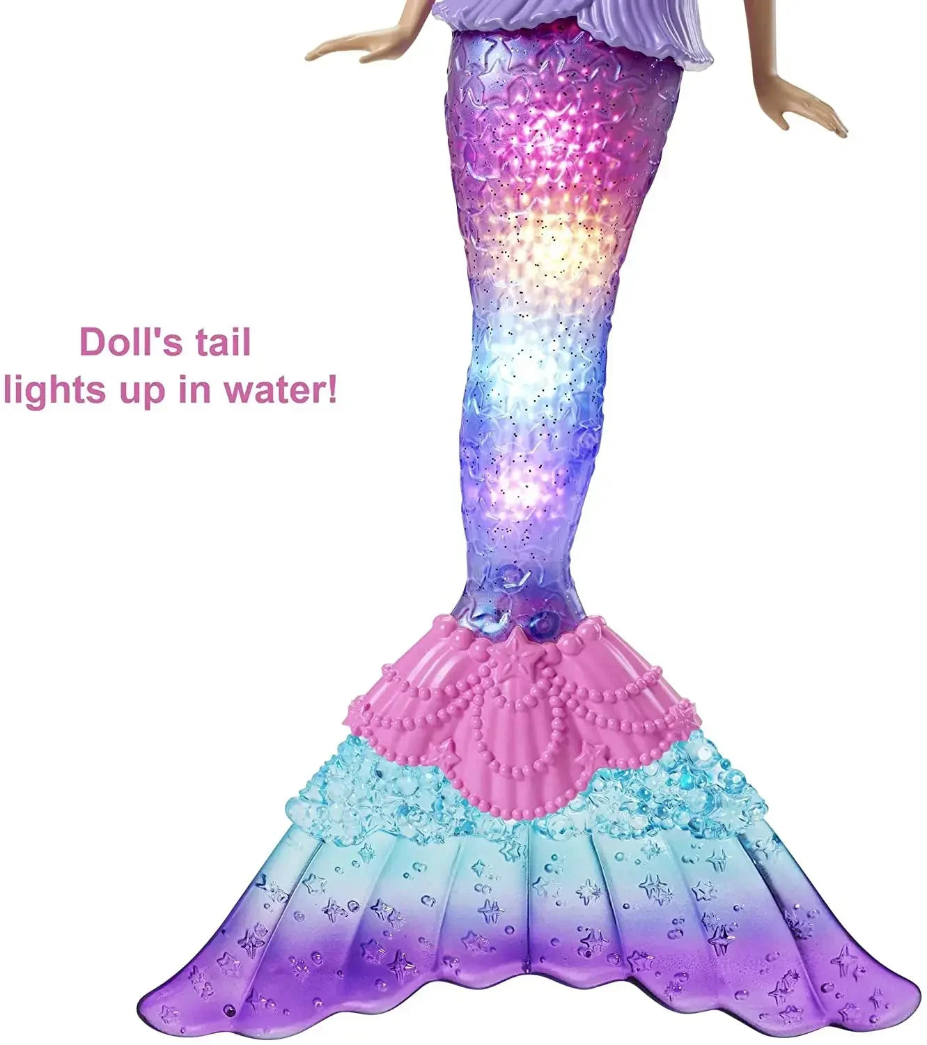 Original Mattel Barbie Dreamtopia Doll Mermaid Twinkle Light Princess with Accessories Toys for Girl Educational Props Kids Gift