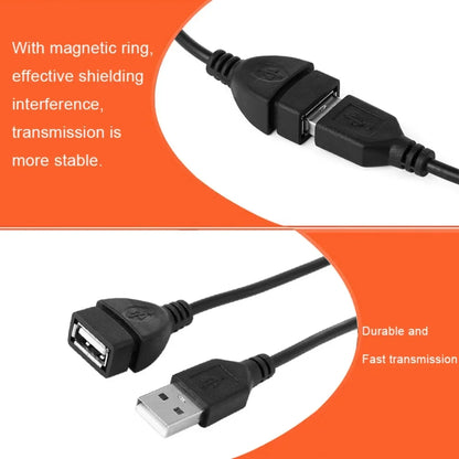 USB 2.0 A Male to A Female Data Sync Black Charger Extension Cable Cord USB Cable for PC Laptop Keyboard