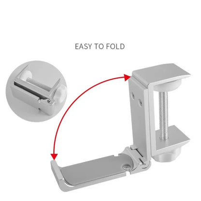 Earphone holder no punching cup holder desktop storage hook holder 360 degree rotating clothes backpack game controller holder