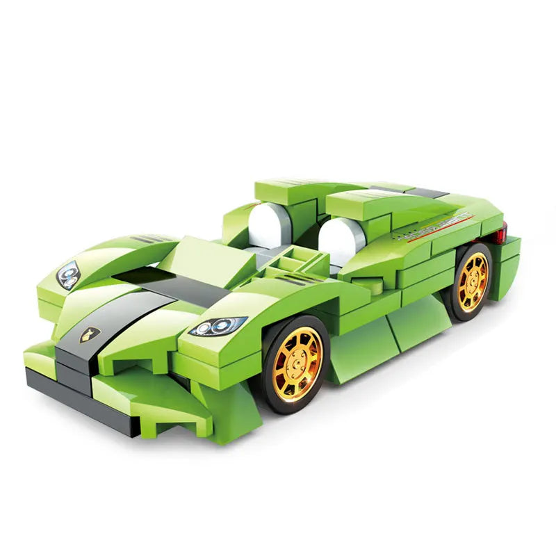 NEW DIY MOC City SWAT Super Police Sports Car Truck Dual-Rotor Helicopter Famous Building Blocks Bricks Kits Classic Model